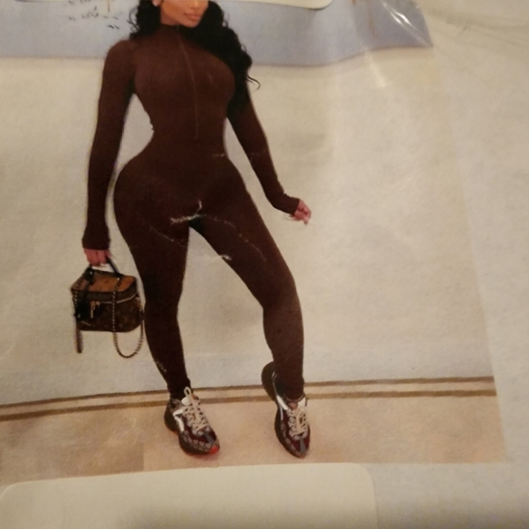 Chocolate brown jumpsuit - Picture 1 of 1